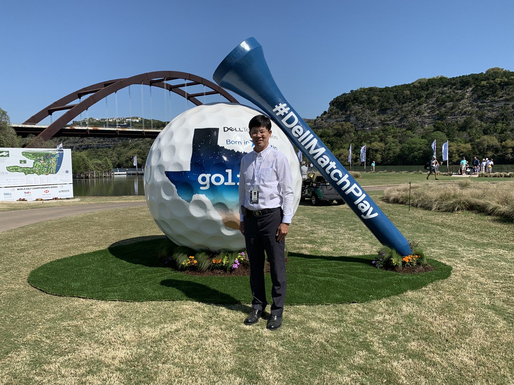 Jittisak Tamprasert at the Dell Match Play venue.