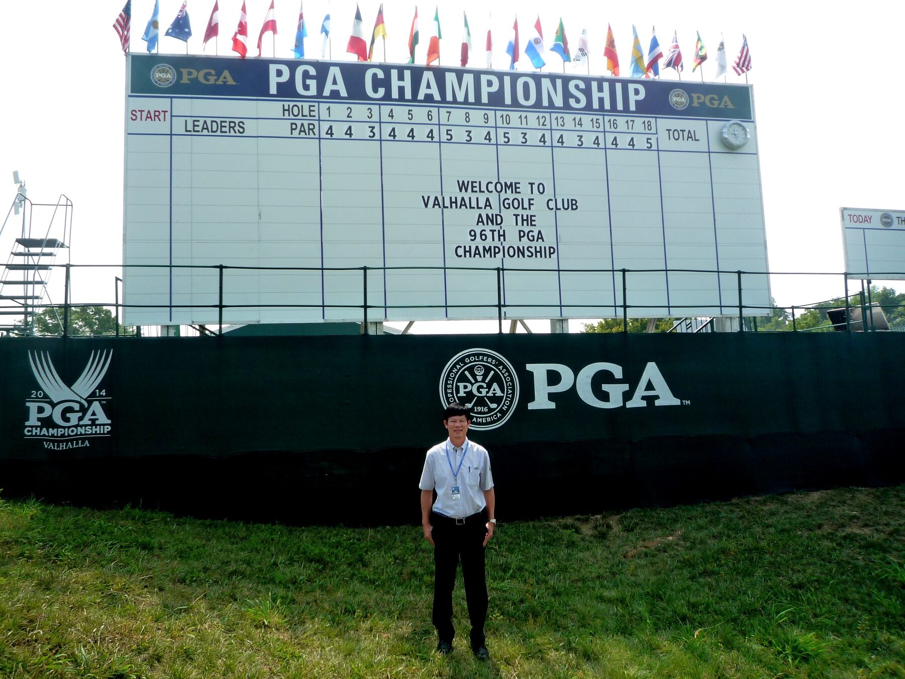 Jittisak Tamprasert at the PGA Championship at Valhalla Golf Club.