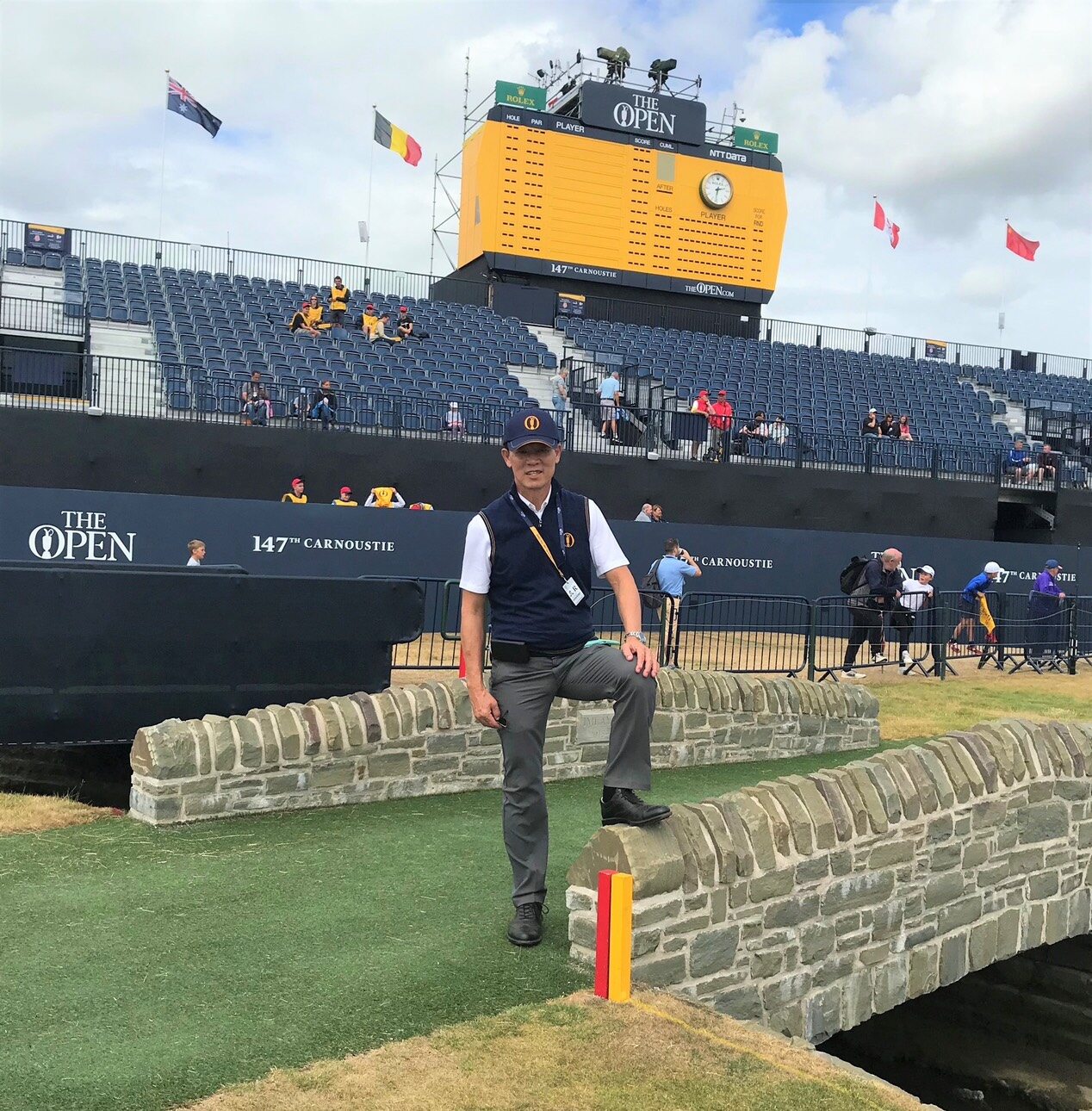 Jittisak Tamprasert at The Open at Carnoustie.